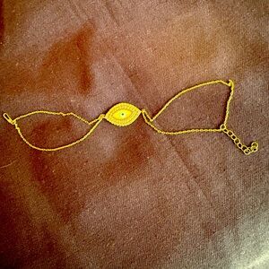 Gold sparkly Evil Eye Bracelet
